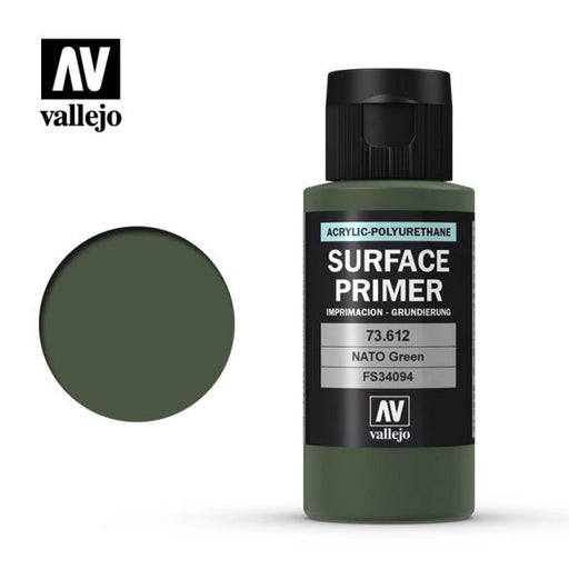 Vallejo: Surface Primer 73612 NATO Green Model Paints Vallejo