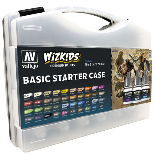 Vallejo: 80260 Wizkids Basic Starter Case Model Paints Vallejo