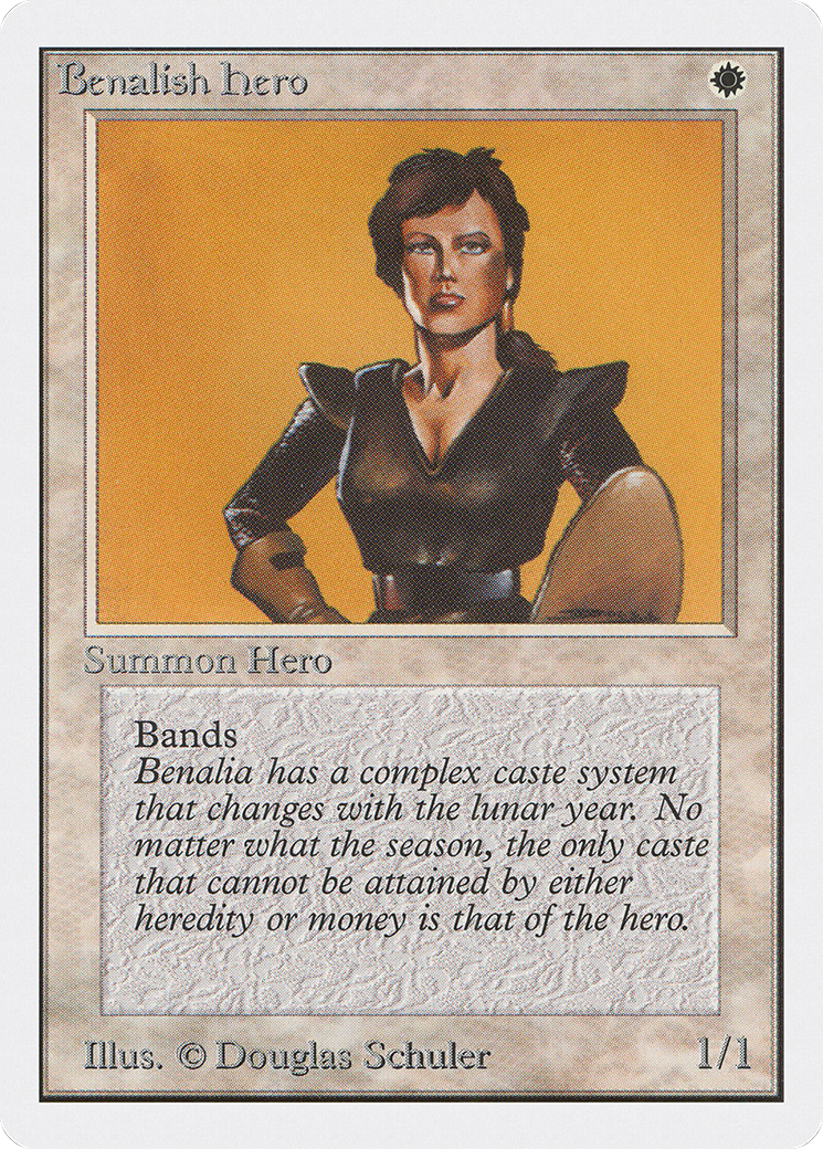 Benalish Hero (2ED-004) [Oldschool] Unlimited Edition MTG Single Wizards of the Coast