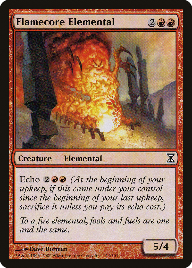 Flamecore Elemental (TSP-154) [Time Spiral] MTG Single Wizards of the Coast