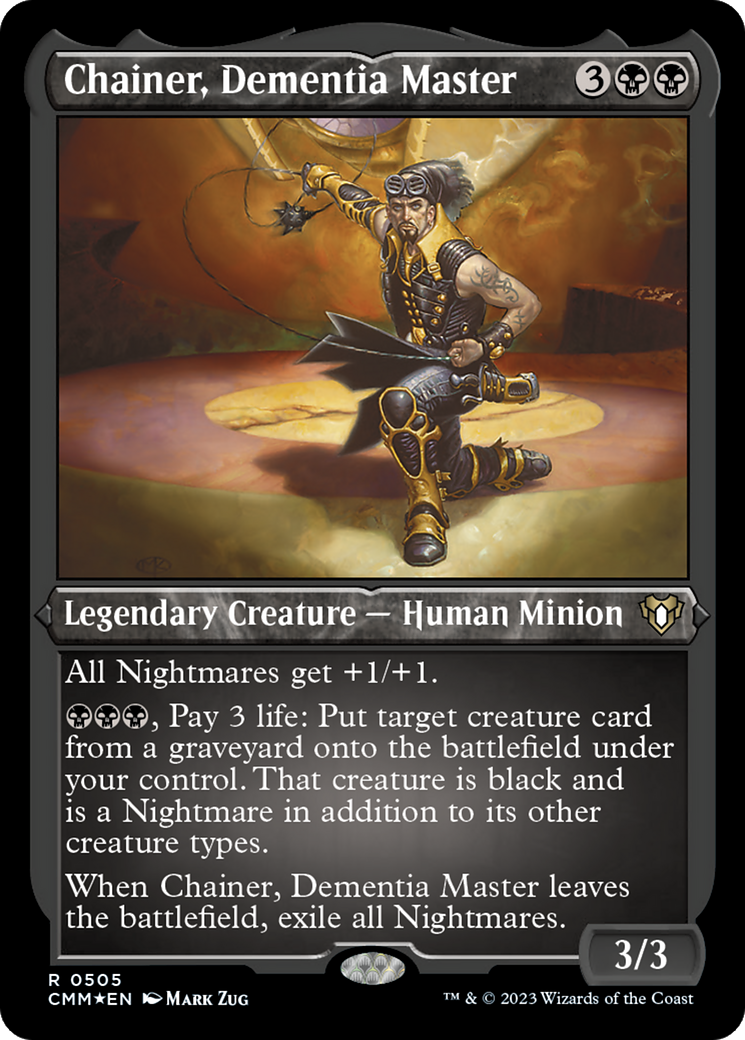 Chainer, Dementia Master (CMM-505) [Commander Masters] Etched Foil MTG Single Wizards of the Coast