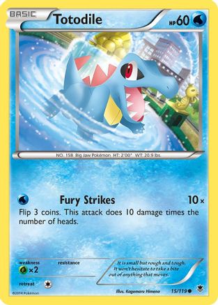Totodile (15/119) [XY: Phantom Forces] Pokemon Single Pokémon