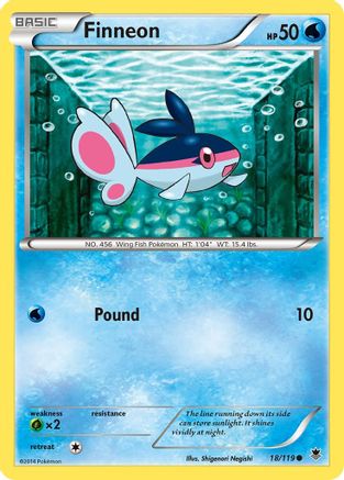 Finneon (/119) Reverse Holofoil [XY: Phantom Forces] Pokemon Single Pokémon