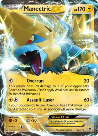Manectric EX (23/119) Holofoil [XY: Phantom Forces] Pokemon Single Pokémon
