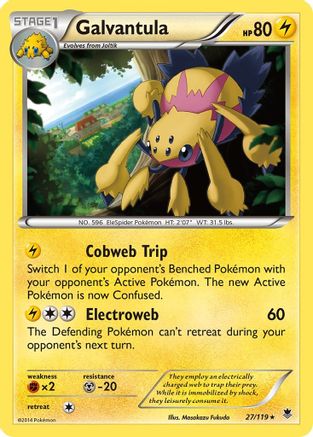 Galvantula (/119) Reverse Holofoil [XY: Phantom Forces] Pokemon Single Pokémon