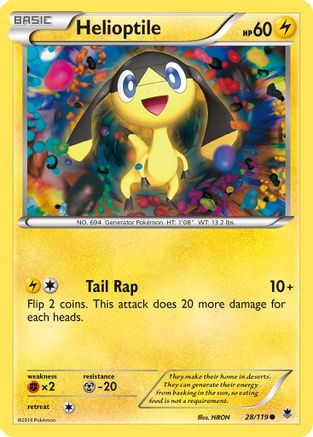 Helioptile (28) (/119) [XY: Phantom Forces] Pokemon Single Pokémon