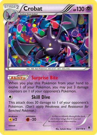 Crobat (33/119) [XY: Phantom Forces] Pokemon Single Pokémon