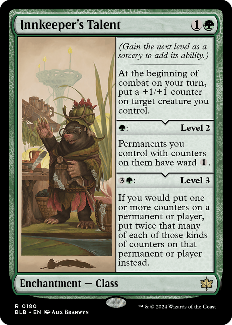 Innkeeper's Talent (BLB-180) [Bloomburrow] MTG Single Wizards of the Coast
