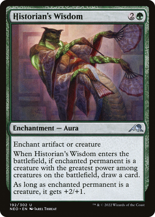 Historian's Wisdom (NEO-192) [Kamigawa: Neon Dynasty] Foil MTG Single Wizards of the Coast