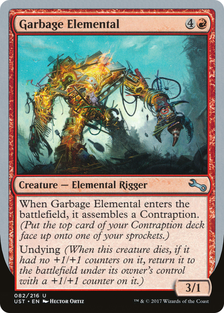 Garbage Elemental (B) (UST-082) [Unstable] MTG Single Wizards of the Coast