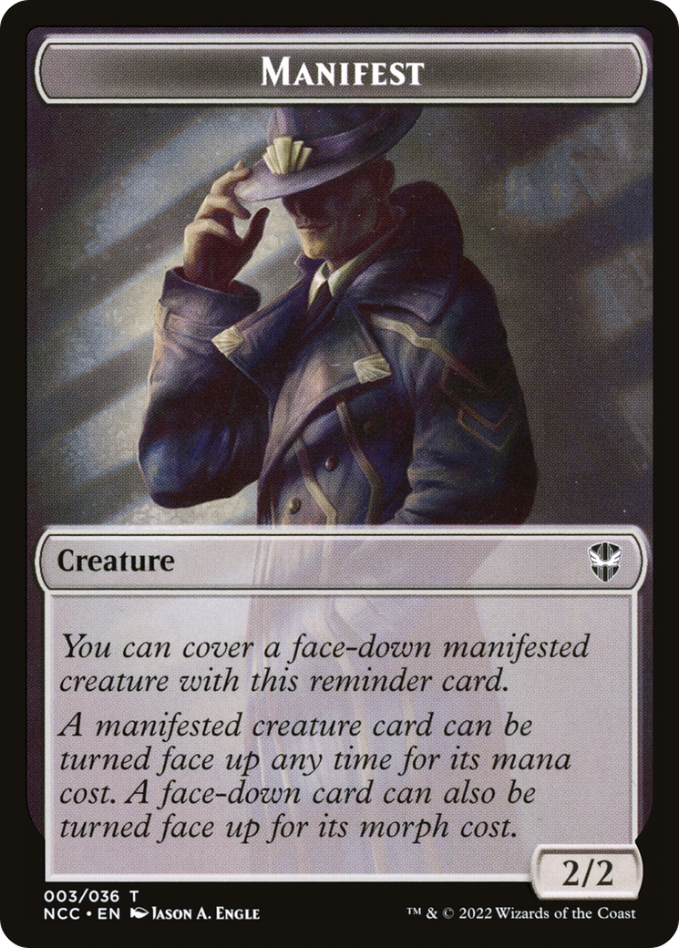 Manifest (TNCC-003) [Tokens] New Capenna Commander Tokens Foil MTG Single Wizards of the Coast