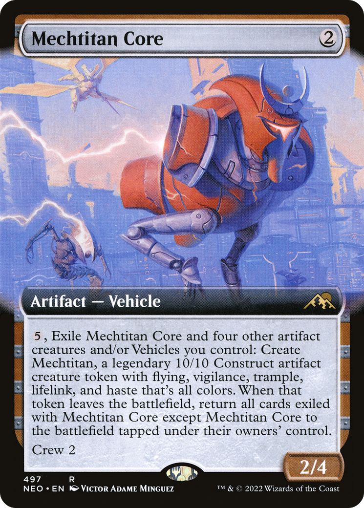 Mechtitan Core (NEO-497) [Kamigawa: Neon Dynasty] (Extended Art) MTG Single Wizards of the Coast