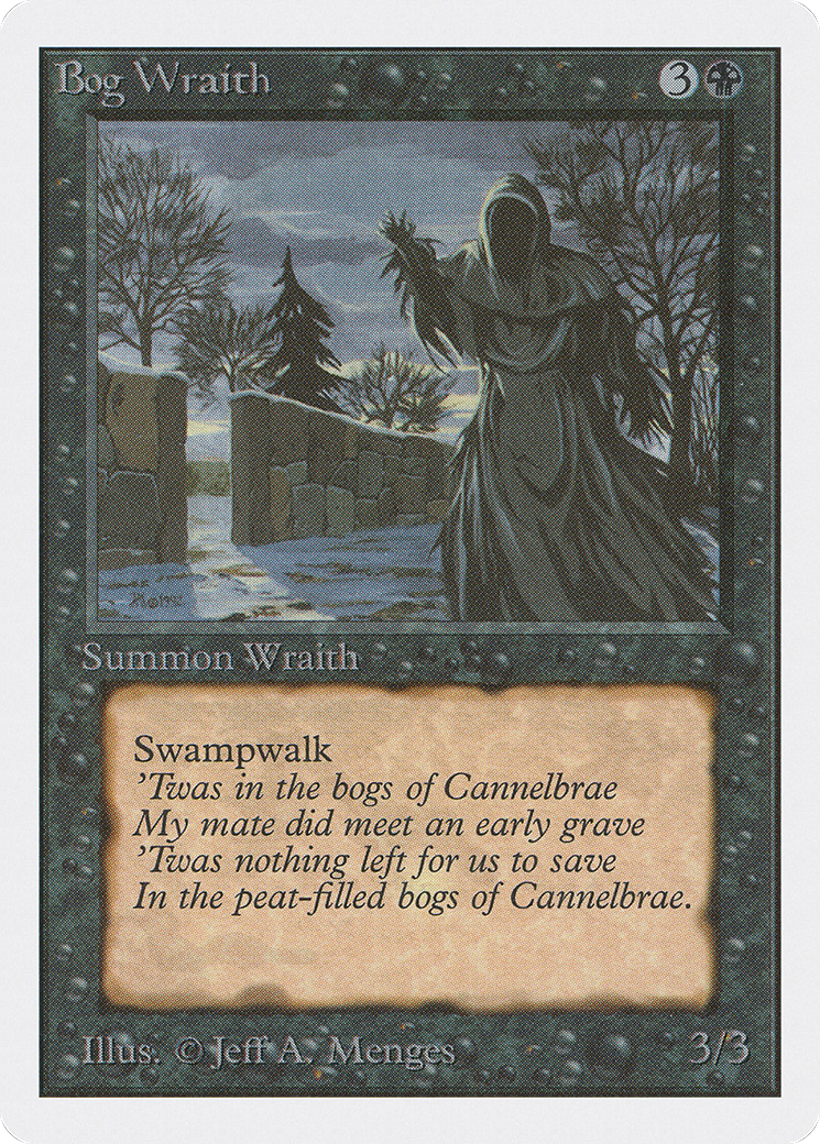 Bog Wraith (2ED-096) [Oldschool] Unlimited Edition MTG Single Wizards of the Coast