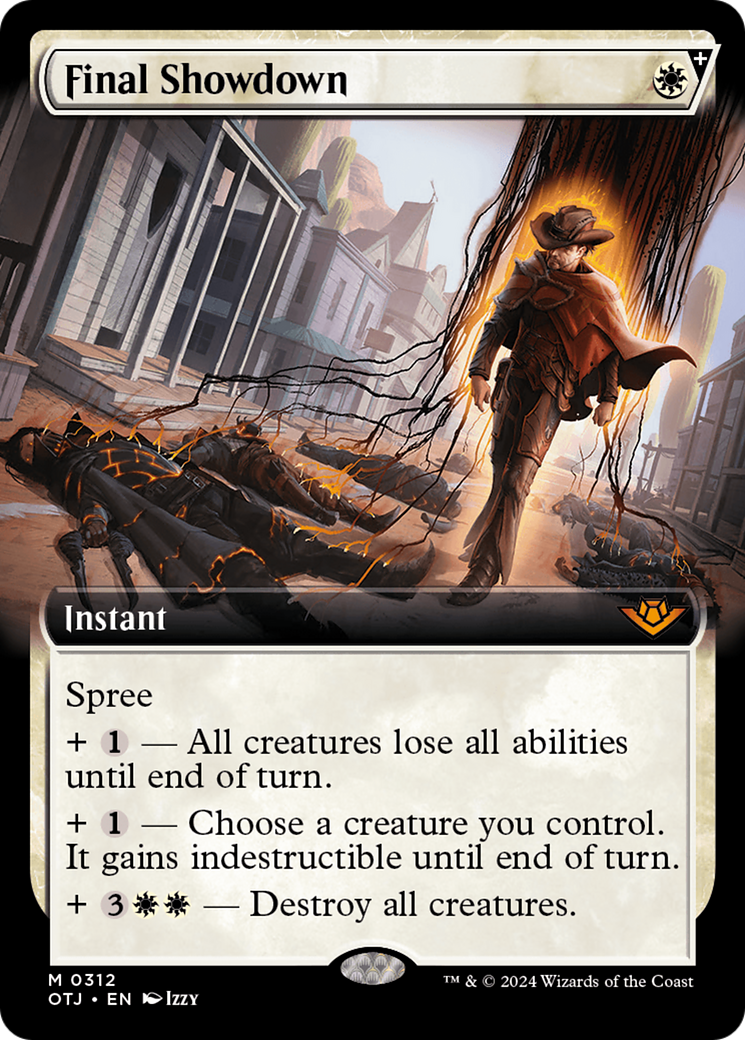 Final Showdown (OTJ-312) [Outlaws of Thunder Junction] (Extended Art) Foil MTG Single Wizards of the Coast