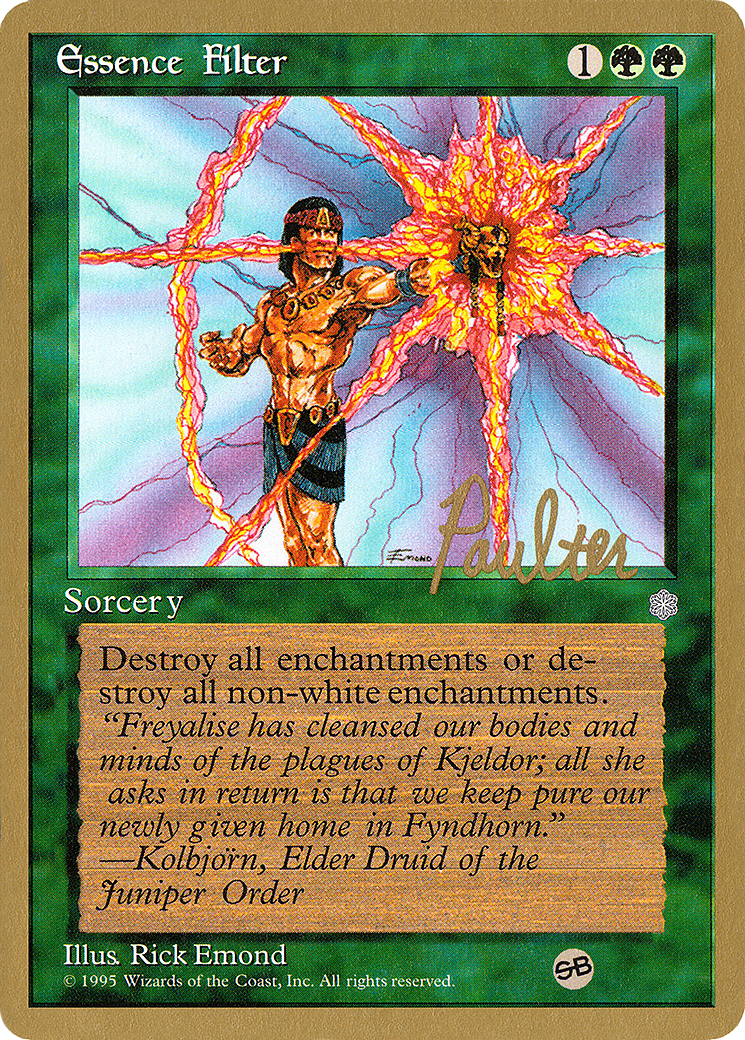 Essence Filter - 1996 Preston Poulter (ICE) (SB) (WCD-) [Misc] Pro Tour Collector Set MTG Single Wizards of the Coast