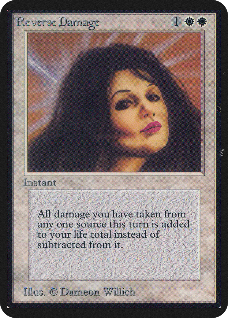 Reverse Damage (LEA-035) [Oldschool] Limited Edition Alpha MTG Single Wizards of the Coast