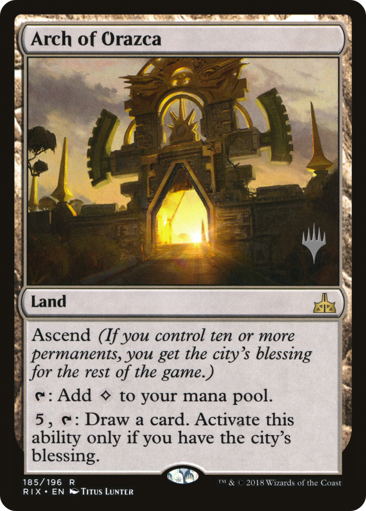 Arch of Orazca (PPM20-185) [Rivals of Ixalan Promos] Foil MTG Single Wizards of the Coast
