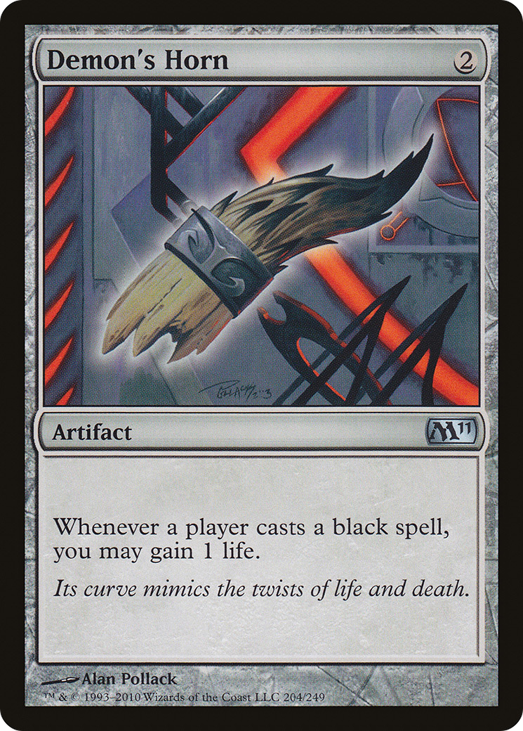 Demon's Horn (M11-204) [Magic 2011] MTG Single Wizards of the Coast