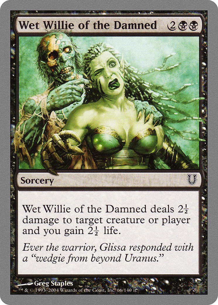 Wet Willie of the Damned (UNH-066) [Unhinged] MTG Single Wizards of the Coast
