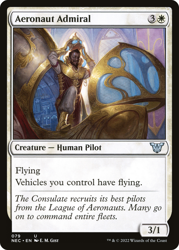 Aeronaut Admiral (NEC-079) [Neon Dynasty Commander] MTG Single Wizards of the Coast