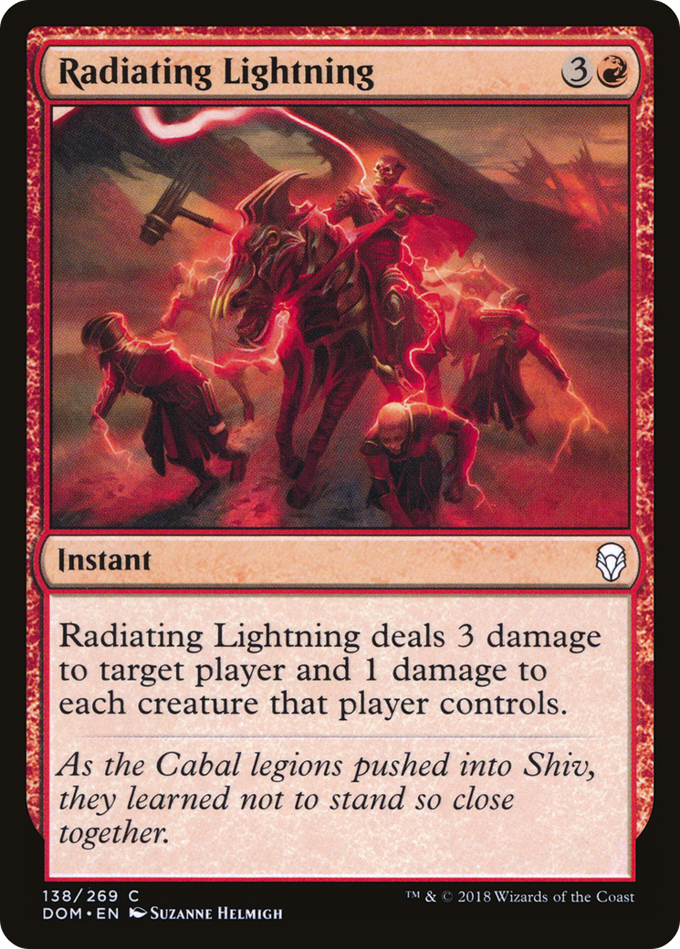 Radiating Lightning (DOM-138) [Dominaria] MTG Single Wizards of the Coast