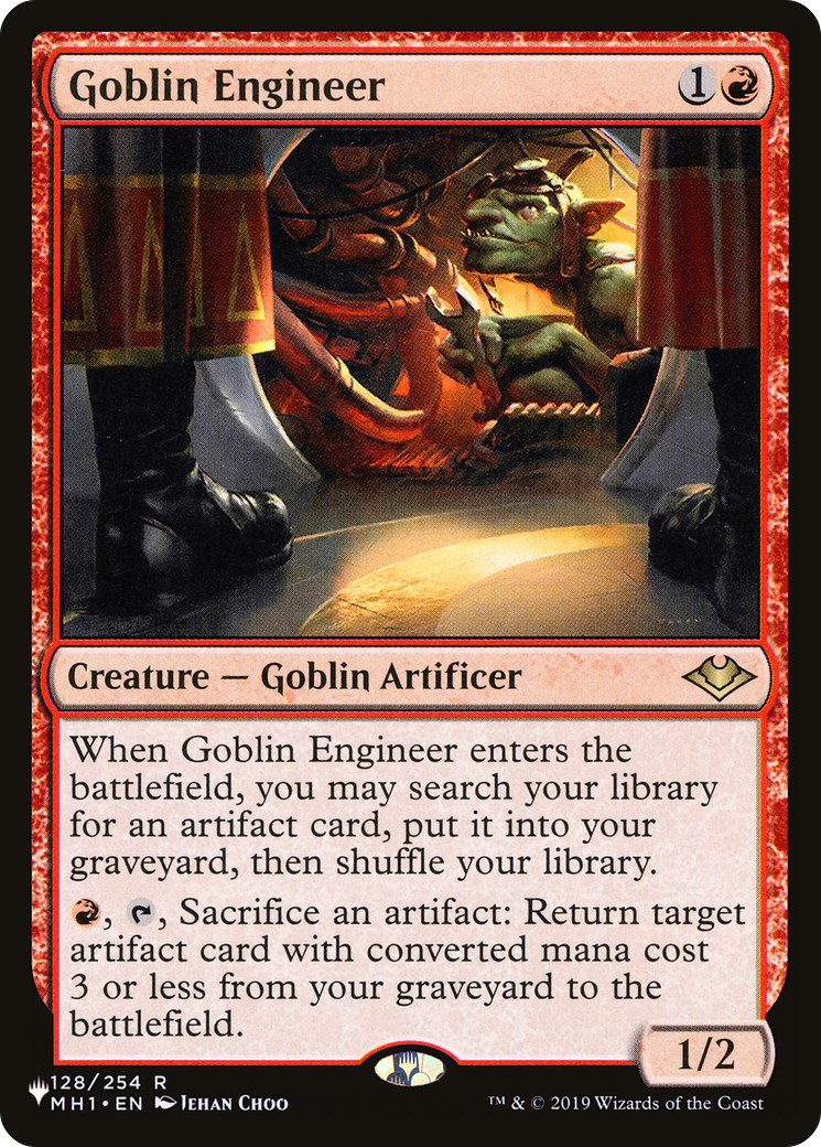Goblin Engineer (LIST-128) [Mystery Booster] The List MTG Single Wizards of the Coast