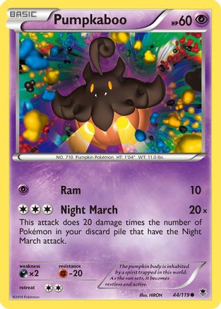 Pumpkaboo (44/119) [XY: Phantom Forces] Pokemon Single Pokémon