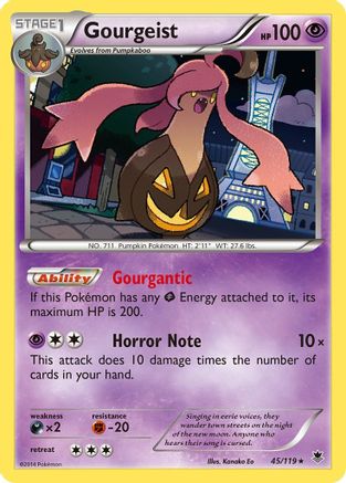 Gourgeist (45/119) Holofoil [XY: Phantom Forces] Pokemon Single Pokémon