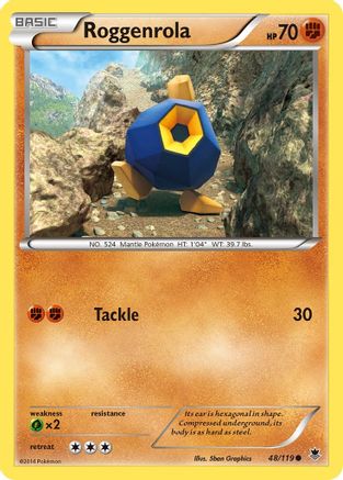 Roggenrola (/119) [XY: Phantom Forces] Pokemon Single Pokémon