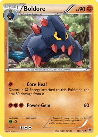 Boldore (/119) [XY: Phantom Forces] Pokemon Single Pokémon