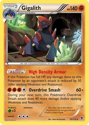 Gigalith (/119) Holofoil [XY: Phantom Forces] Pokemon Single Pokémon