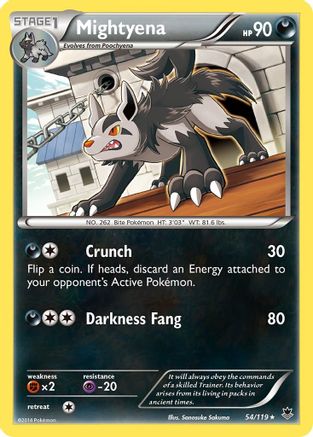 Mightyena (54/119) [XY: Phantom Forces] Pokemon Single Pokémon