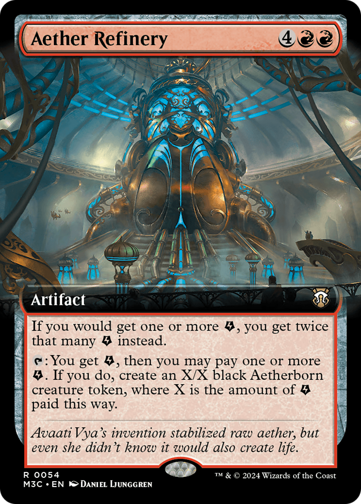 Aether Refinery (M3C-054) [Modern Horizons 3 Commander] (Extended Art) MTG Single Wizards of the Coast