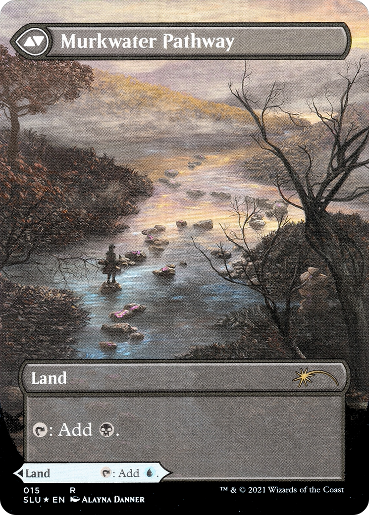 Clearwater Pathway (SLU-015) [Secret Lair] Ultimate Edition (Showcase) (Borderless) Foil MTG Single Wizards of the Coast