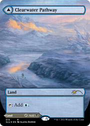 Clearwater Pathway (SLU-015) [Secret Lair] Ultimate Edition (Showcase) (Borderless) Foil MTG Single Wizards of the Coast