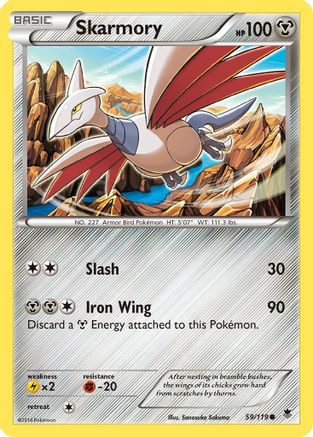 Skarmory (/119) Reverse Holofoil [XY: Phantom Forces] Pokemon Single Pokémon