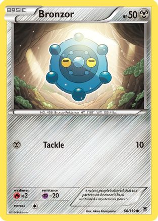 Bronzor (60/119) Reverse Holofoil [XY: Phantom Forces] Pokemon Single Pokémon