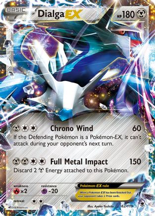 Dialga EX (62/119) Holofoil [XY: Phantom Forces] Pokemon Single Pokémon