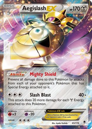 Aegislash EX (65/119) - [XY: Phantom Forces] Holofoil Pokemon Single Pokémon