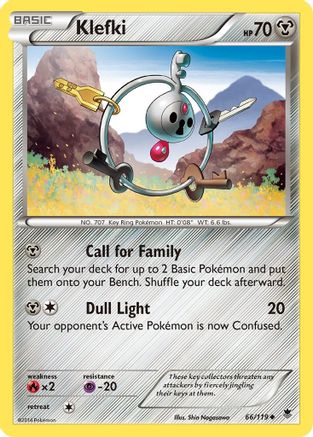 Klefki (/119) Reverse Holofoil [XY: Phantom Forces] Pokemon Single Pokémon