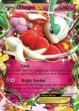 Florges EX (67/119) Holofoil [XY: Phantom Forces] Pokemon Single Pokémon