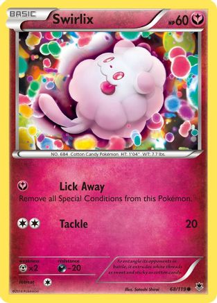 Swirlix (68/119) [XY: Phantom Forces] Pokemon Single Pokémon