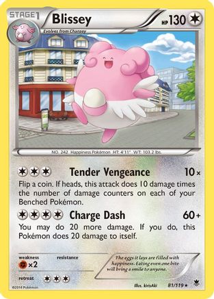 Blissey (/119) Reverse Holofoil [XY: Phantom Forces] Pokemon Single Pokémon