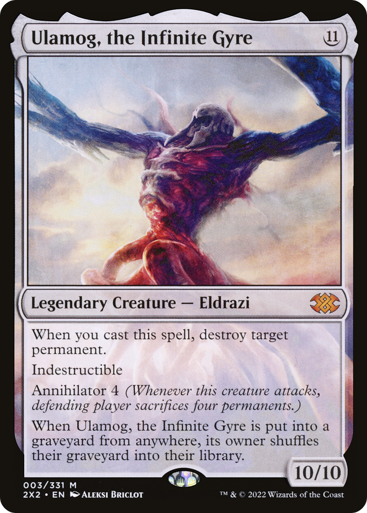 Ulamog, the Infinite Gyre (2X2-003) [Double Masters 2022] Foil MTG Single Wizards of the Coast
