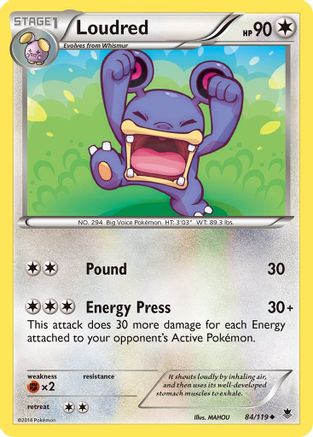 Loudred (/119) [XY: Phantom Forces] Pokemon Single Pokémon