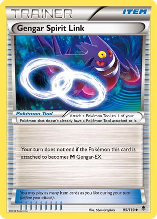 Gengar Spirit Link (95/119) [XY: Phantom Forces] Pokemon Single Pokémon