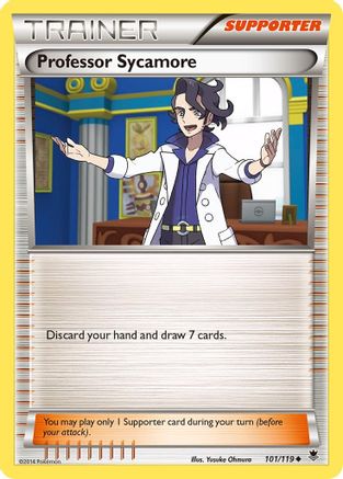 Professor Sycamore (101/119) Reverse Holofoil [XY: Phantom Forces] Pokemon Single Pokémon