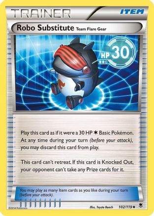 Robo Substitute (102/119) Reverse Holofoil [XY: Phantom Forces] Pokemon Single Pokémon