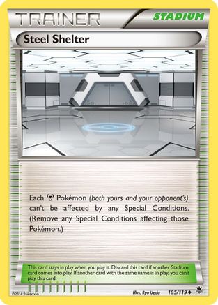 Steel Shelter (/119) Reverse Holofoil [XY: Phantom Forces] Pokemon Single Pokémon