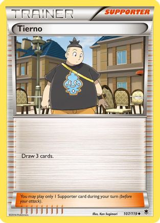 Tierno (/119) Reverse Holofoil [XY: Phantom Forces] Pokemon Single Pokémon